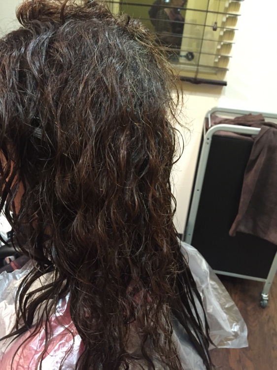 Before Keratin Smoothing Treatment