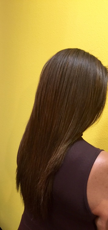 After Keratin Smoothing Treatment